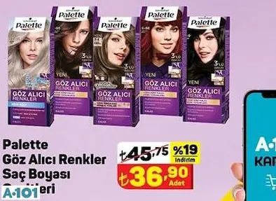 PALETTE GÖZ ALICI RENKLER SAÇ BOYASI